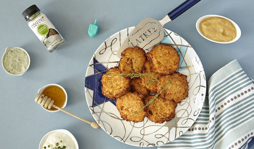 Latkes Served with Truffled Dips