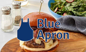 Blue Apron -   Truffle & Fontina Burgers with Sautéed Mushrooms & Arugula Salad