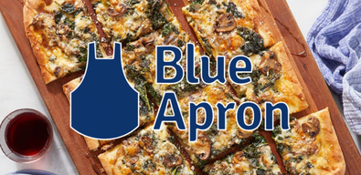Blue Apron -  Four Cheese & Truffle Honey Flatbread with Mushrooms & Kale