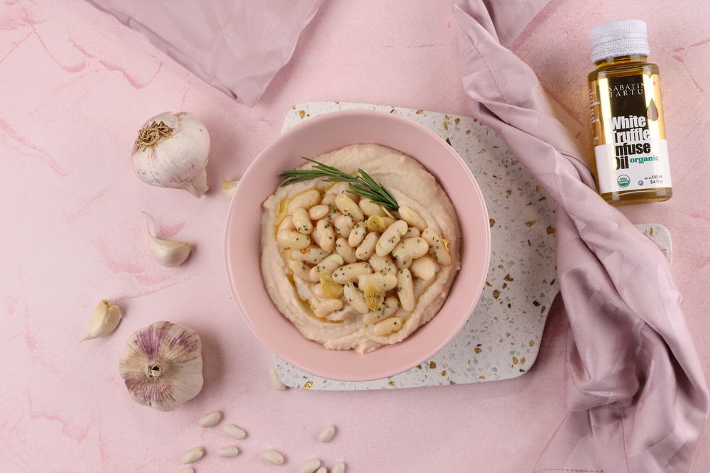 White Bean and Rosemary Dip with White Truffle Oil