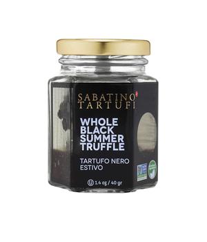 All Natural Whole Black Summer Truffles in Jar - 1.4 oz - Sabatino Truffles