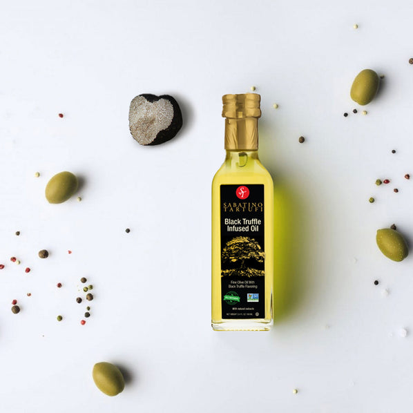 Black Truffle Infused Olive Oil bottle