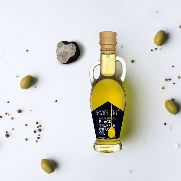 Black Truffle Infused Olive Oil- 8.4 fl oz - Sabatino Truffles