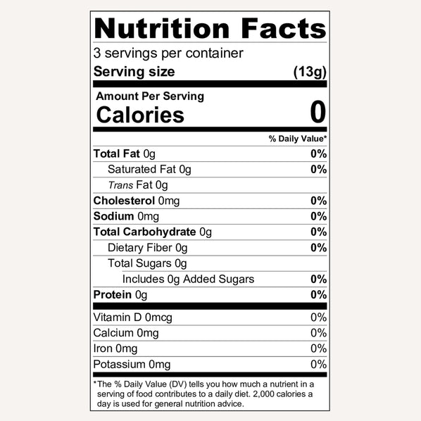 All Natural Whole Black Summer Truffles in Jar - nutrition facts