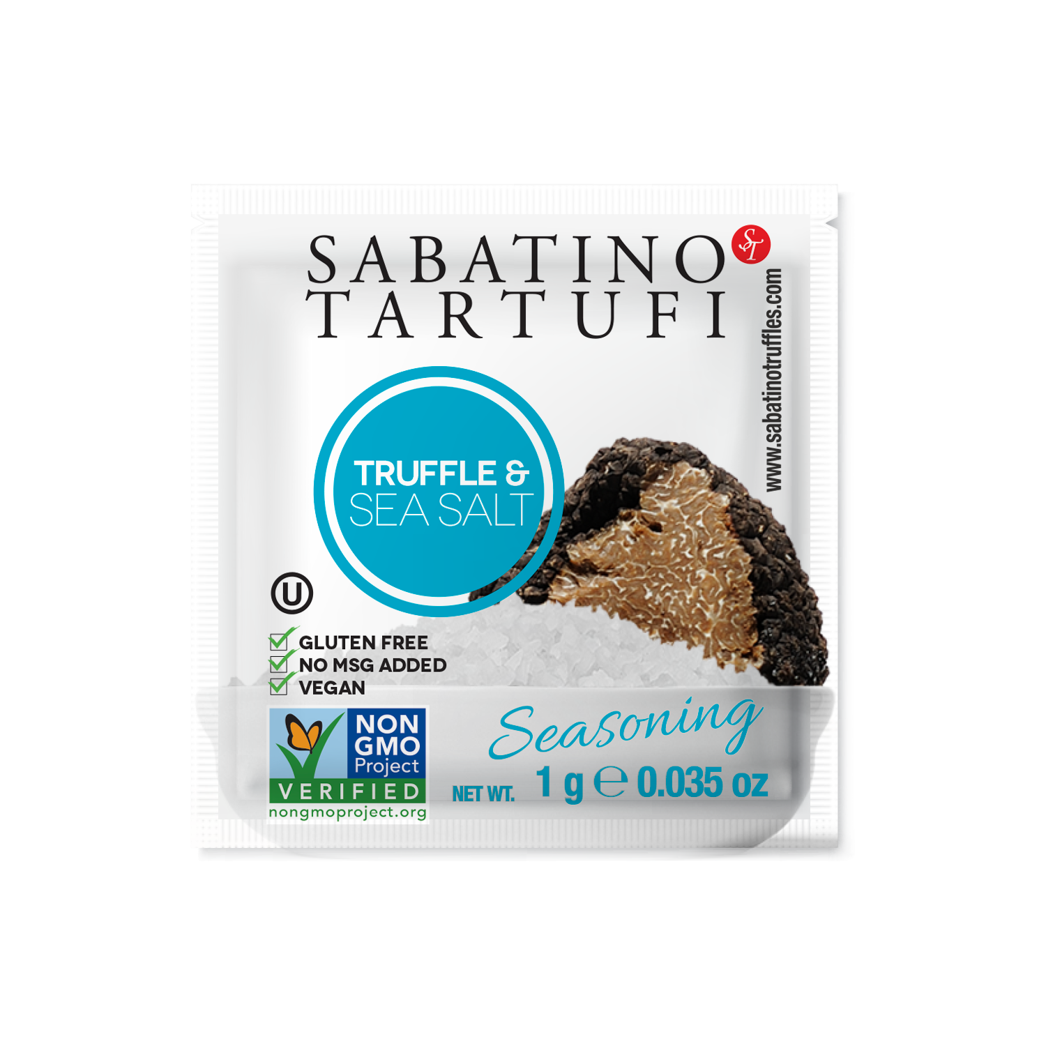 Truffle Sea Salt- 1g each, 10 packets - Sabatino Truffles