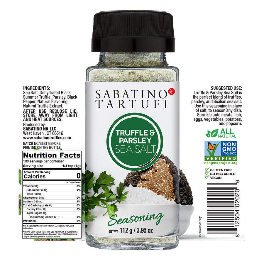 Truffle & Parsley Sea Salt - 3.95 oz - Sabatino Truffles