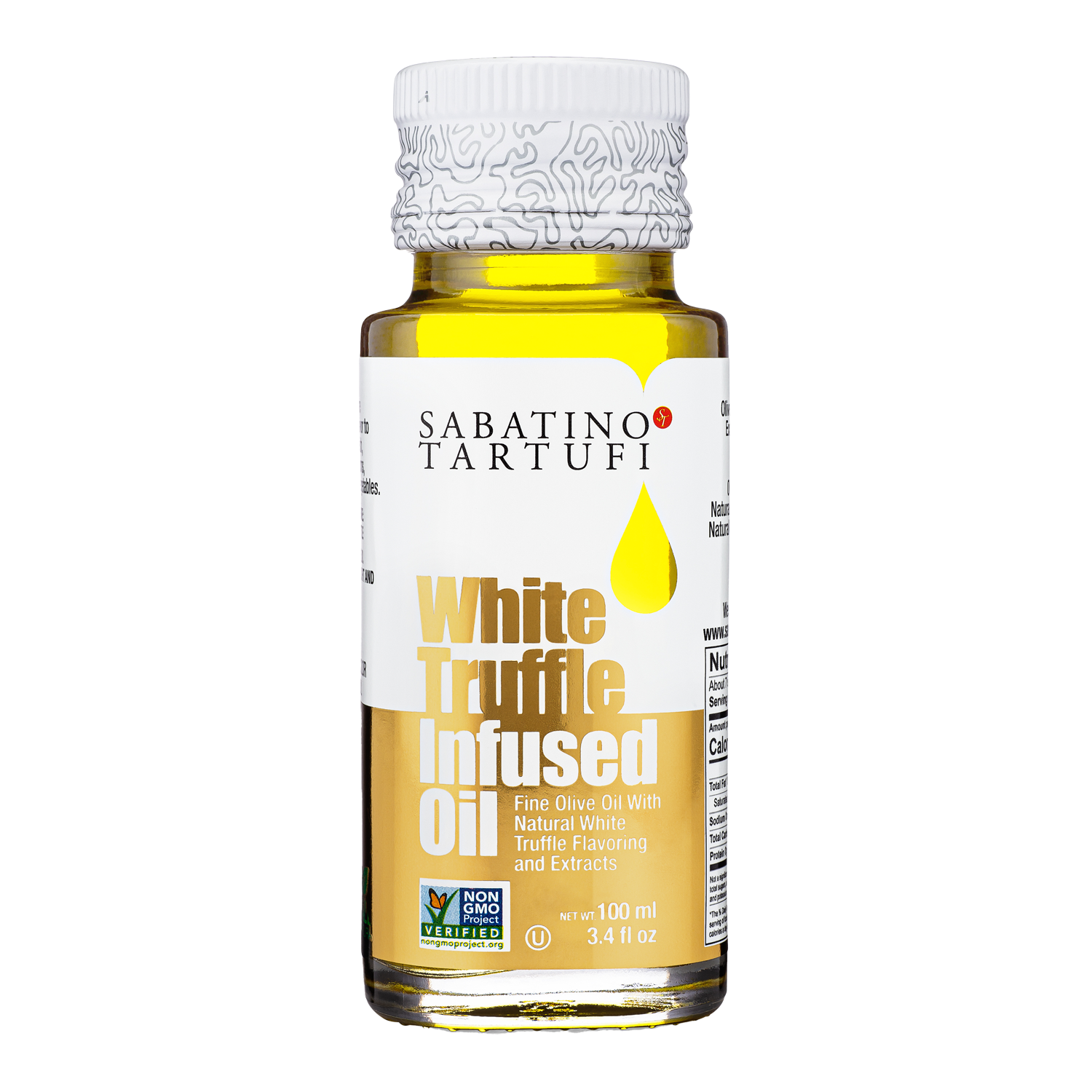 All Natural White Truffle Infused Oil - 3.4 fl oz - Sabatino Truffles
